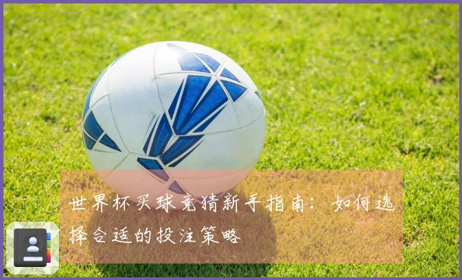 世界杯买球竞猜新手指南：如何选择合适的投注策略